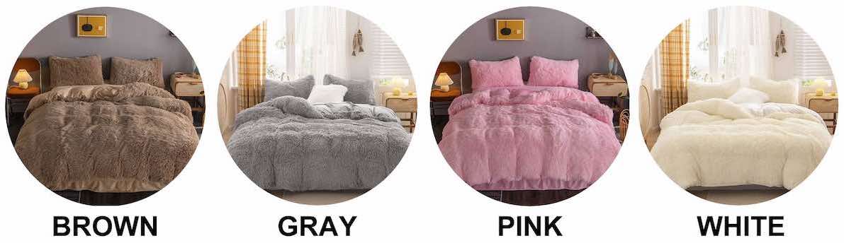Luxury Plush Shaggy Bedding Sets: image 7
