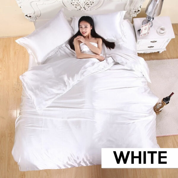 where to buy white satin silk sheets online