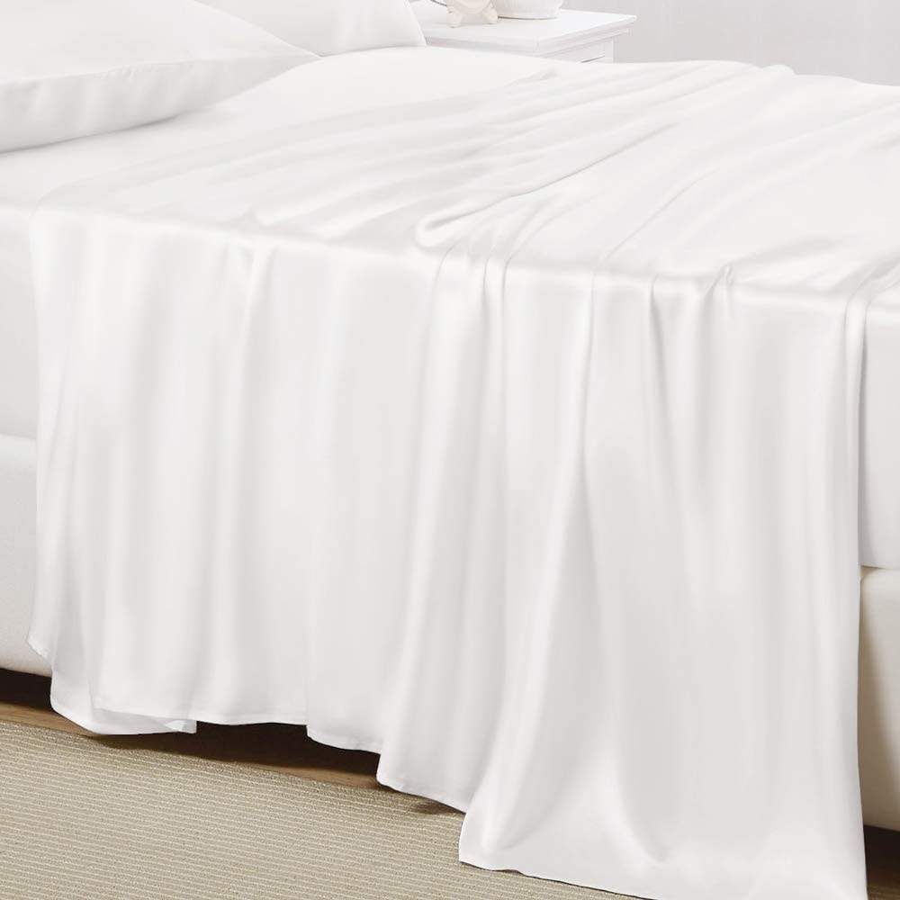 buy white mulberry bed sheet